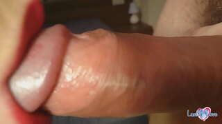 Mainit na Hakbang Ina ay nagbibigay sa kama &amp;amp; Deepthroat may Pulsating Oral sex Creampie